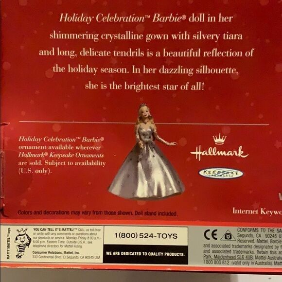 2001 Holiday Collectors Barbie - Picture 5 of 5